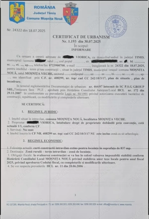 Teren Mosnita 834 mp  29900 EURO - imagine 4