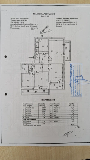 Lujerului | zonă liniștită | 4 camere mobilat | 3 balcoane - imagine 10