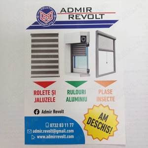 Tâmplărie PVC, rulouri aluminiu, plase insecte