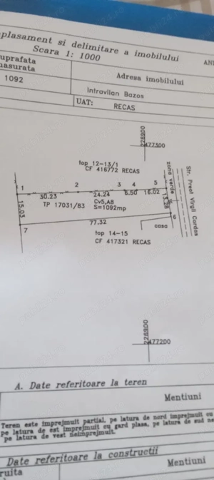 Teren intre case Bazos !!! - imagine 2 Teren intre case Bazos !!! - imagine 2