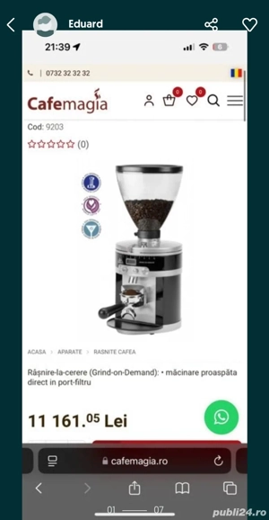 Rasniță Profesionala Mahlkoing K30 Vario