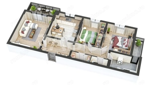 Apartament spatios 85 mpu cu 3 camere 2 balcoane 2 bai in Sibiu - imagine 5