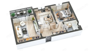 Apartament de vanzare MIhai Viteazu cu 2 camere si balcon 60 mpu SIBIU - imagine 6