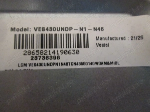 T-CON NEMUS N2TP430FHDLV2D-F-F6, recuperat dintr-un tv led VORTEX LEDV-43V650S functional - imagine 5