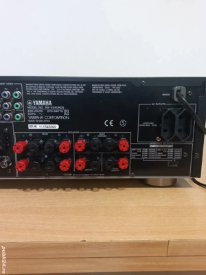Amplificator recivier yamaha rx-v540 rds 7+1 cinema DSP,80w canal,8 ohmi - imagine 3