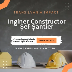 Angajam Inginer Constructor - Sef Santier