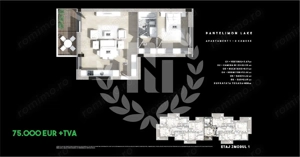 2 CAMERE BLOC NOU VEDERE LAC TERASA 8 MP