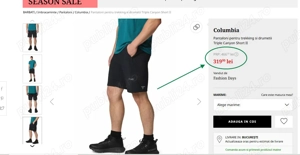 Pantaloni scurți Columbia Triple Canyon  Short II,(Super Ofertă). - imagine 5