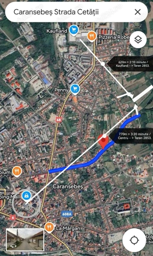 Teren de vanzare 2680 mp, Caransebeș - Str. Sarmisegetuza pt construcție case de vacanță, ecologice - imagine 2