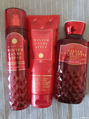 Set cadou Bath and Body Works 3 produse Winter Candy Apple 