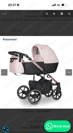 Căruț copilului 3 in 1