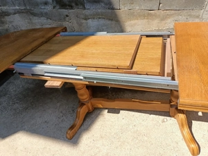 Masa extensibila din lemn  masiv - imagine 3