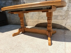 Masa extensibila din lemn  masiv - imagine 4