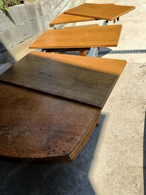 Masa extensibila din lemn  masiv - imagine 5