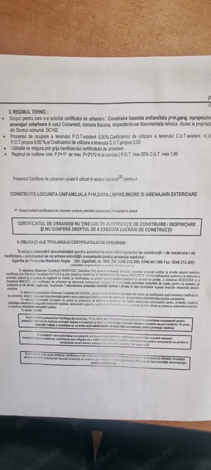 Vand teren intravilan, Babana, sat Ciobanesti, Ag, cu proiect de casa - imagine 6