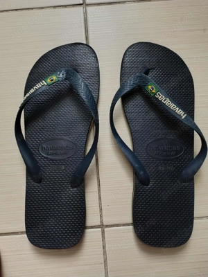 Papuci plaja Havaianas slim Unisex Brazil Flip Flop Rubber Slipper EU Size 43-44 US 11 12 - imagine 3