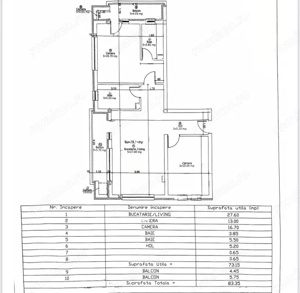 Apartament mobilat utilat, 3 camere, 2 bai, 2 parcari, zona Terra - imagine 8