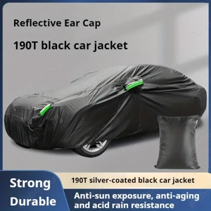 Prelata husa auto neagra Oxford Premium inter argintiu L 480x175x150cm Husa pentru masina este compl - imagine 9