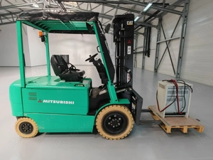 Stivuitor electric Mitsubishi cu 4 roți, 3500 kg, translație ! - imagine 2