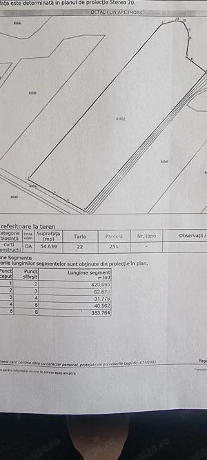 Vand 5,5 ha teren curti-constructii, Cateasca, Arges cu deschidere DJ de aprox. 130 m - imagine 7