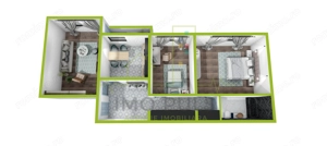 Apartament cu 3 camere. Decomandat. Lipovei. Bloc izolat. - imagine 13