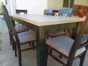 Scaune si mese lemn masiv  - imagine 2