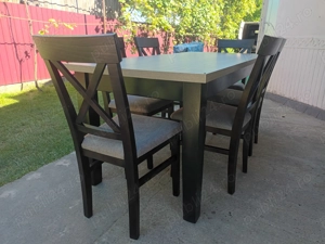 Scaune si mese lemn masiv  - imagine 3