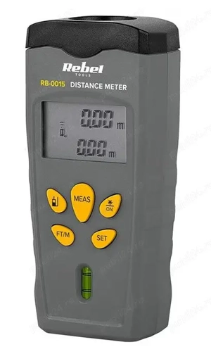 Telemetru laser 18m, functii distanta, arie, volum, ecran LCD, Rebel Tools 