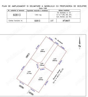 4 loturi circa 300mp fiecare in Afumati Ilfov, toate utilitatile, asfalt, zona de case