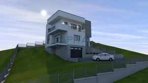 Vila superba, 5 cam, D+P+E, garaj, panorama frumoasa! - imagine 16