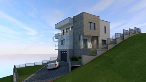 Vila superba, 5 cam, D+P+E, garaj, panorama frumoasa! - imagine 14