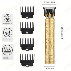 Mașină de tuns pentru bărbați Trimmer profesional pentru frizer pentru bărbați Aparat de tuns Barba  - imagine 4