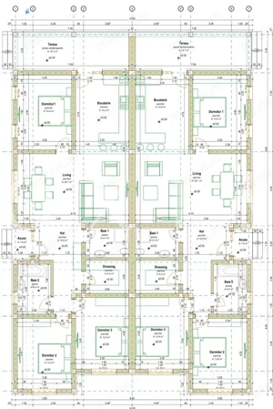 AX1085 Giroc, 1/2 Duplex Parter Cu Perete Dublu Despartitor - imagine 4