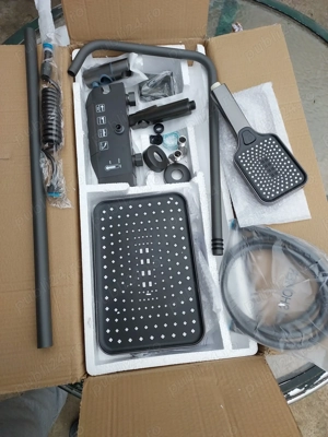 Set Coloană de Duș Premium cu Design Elegant  Negru  - imagine 3