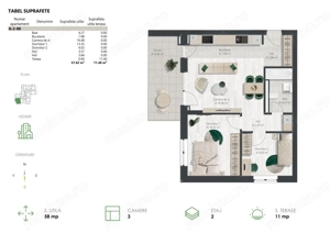 Denya Forest 7 - apartament 3 camere, bloc nZEB - Comision 0% - imagine 3