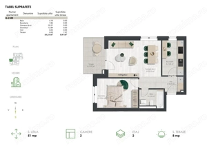 Denya Forest -7  bloc nZEB - apartament 2 camere  - Comision 0% - imagine 11