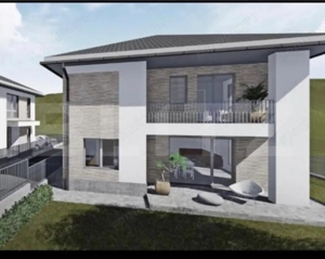 Casa individuala semifinisata, 5 camere, terasa circulabila, zona Luna de sus