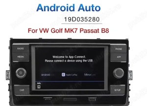 Vând radio cu android auto si car play pentru Golf 7.5 