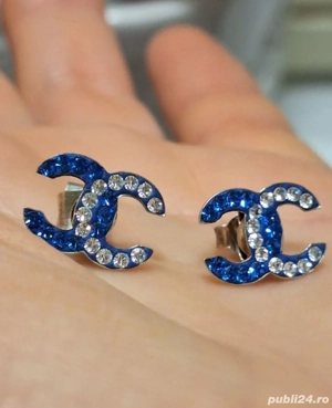 Coco Chanel-Superbi Cercei-din Argint-cu cristale Swarovski-fatetate