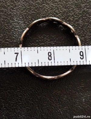 Deosebit Inel-Verigheta-din Argint-cu model - imagine 5