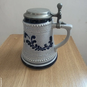 Halba de bere 0,5l ceramica cu capac 