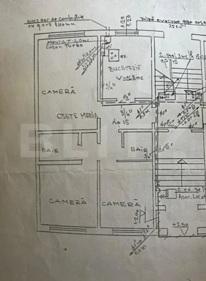 Apartament de 3 camere, decomandat, 2 bai, 80 mp, Zorilor