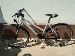 Bicicleta Din Aluminiu Fitness Roți Pe 28 Inch ,24 Viteze Full Shimano Furcă Pe Telescop - imagine 2