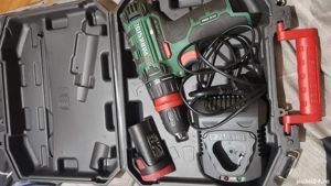 capsator electric mecanism metalic si bormasina cu acumulator parkside - imagine 3