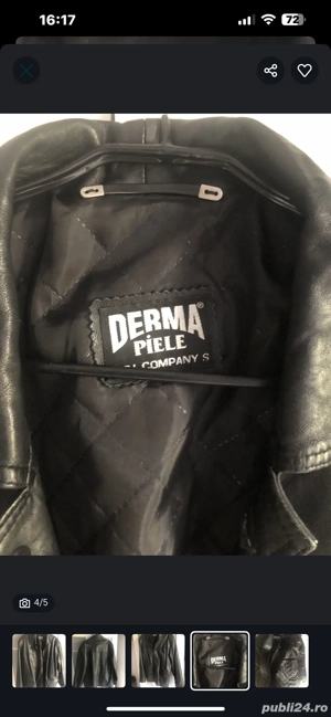 Vand  Geaca de Piele Barbati - imagine 4
