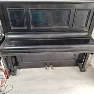 Pianină Barthol Berlin, clape din fildeș în stare de funcționare  - imagine 4