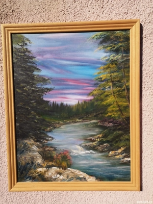 Tablouri pictate în stil Bob Ross, de vânzare, 350 RON bucata - imagine 5