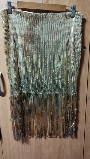 Fustă paiete și franjuri