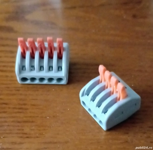 4 Cleme electrice, conectori rapizi de legătură pentru fire electrice 