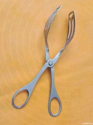 Clește din inox de luat alimente